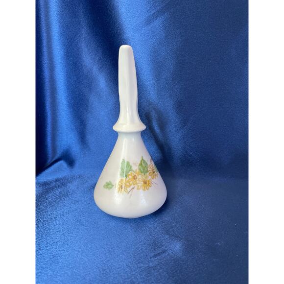 Vintage Unique Porcelain Pitcher Bud Vase Accented with Yellow Flowers - Picture 2 of 6